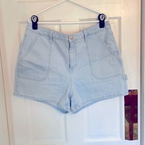 Plus size denim shorts